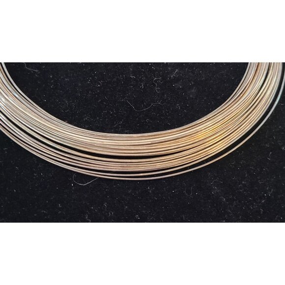 Vintage Sterling Silver 19 Multi-Strand Liquid Silver choker/collar Necklace 66g - Picture 8 of 16